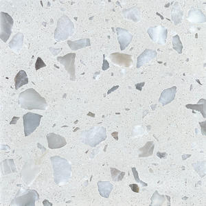 WT281 Ice Rice White White Terrazzo Stone